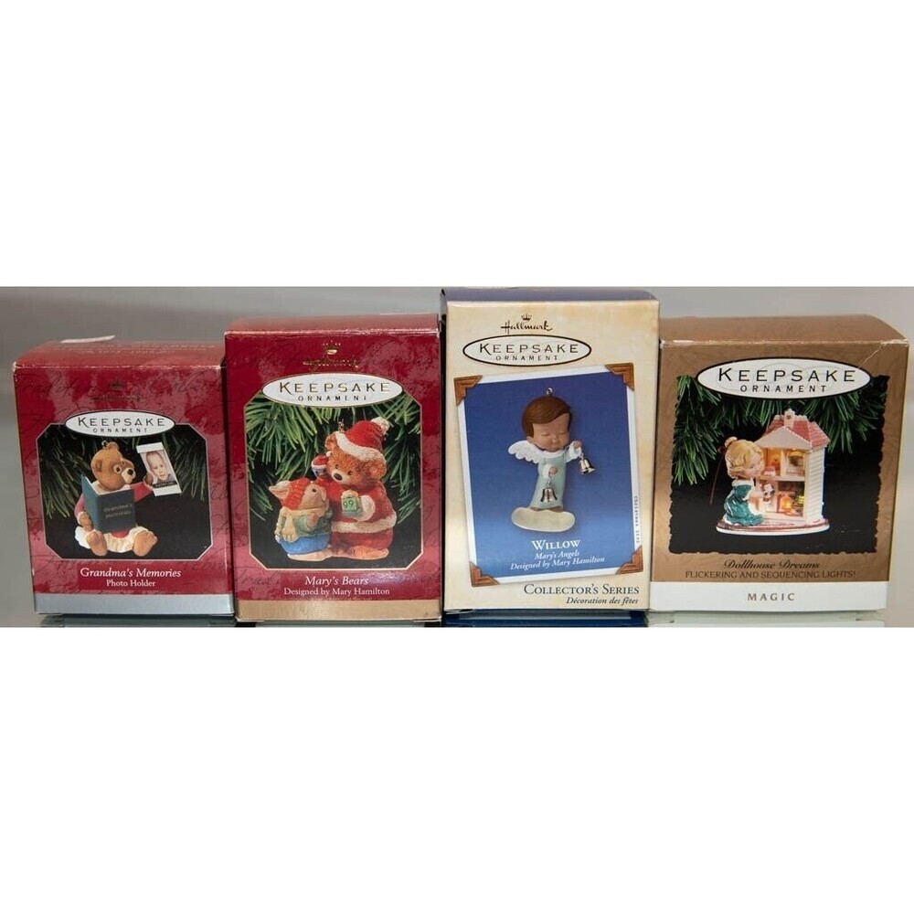 Hallmark Keepsake Ornaments Lot of 4 Including Willow And Magic